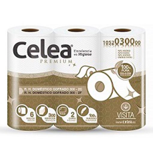 Papel higiénico doméstico Celea 300