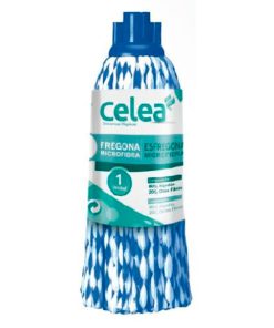 Fregona microfibra azul blanca Celea